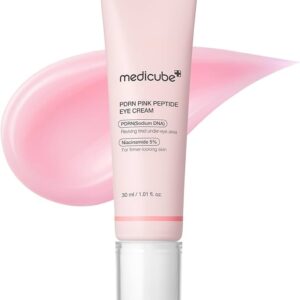 medicube Suero de Ojos con Péptidos Rosa de ADN de Salmón PDRN con Niacinamida, Tono de Piel Desigual, Cuidado de la Piel