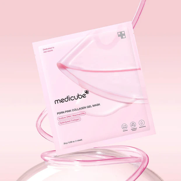 medicube Máscara de gel de jalea de colágeno rosa con ADN de salmón y PDRN